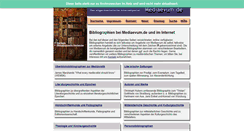 Desktop Screenshot of bibliographien.mediaevum.de
