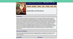 Desktop Screenshot of manuscripta.mediaevum.de