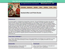 Tablet Screenshot of manuscripta.mediaevum.de